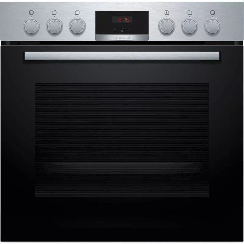 Bosch HND415LS62 iebūvējams cepeškrāsns un keramikas plīts komplekts, 71L, 7 funkcijas, nerūsējošais tērauds