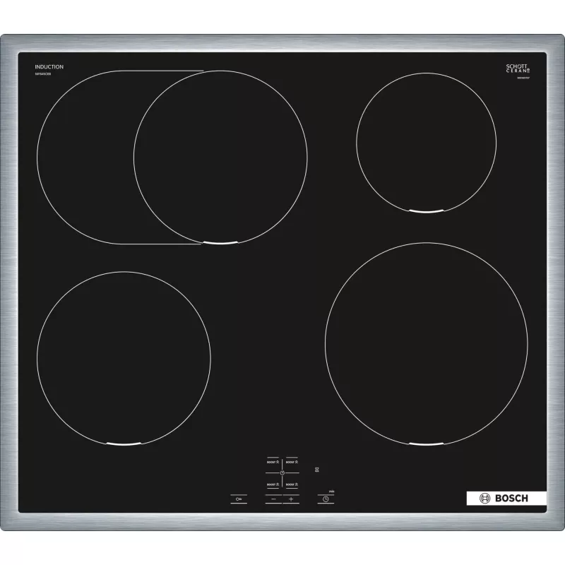 Bosch HND415LS62 iebūvējams cepeškrāsns un keramikas plīts komplekts, 71L, 7 funkcijas, nerūsējošais tērauds