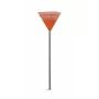 HORTUS lapu grābeklis ar alumīnija rokturi, oranžs 45 cm galva, 20 zobi