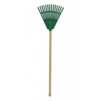 HORTUS mazais rokas grābeklis ar rokturi, zaļš, 20 cm, 14 zari