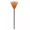 HORTUS mazā rokas grābšķe ar rokturi, oranža, 20 cm galva, 14 zobi