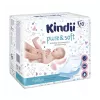 Kindii Pure & Soft autiņu maiņas paklājiņi 60x60 cm, 10 gab., ūdensnecaurlaidīgi vienreizlietojami paliktņi, balti