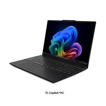 Lenovo ThinkPad T16 G5 Ultra 5 325 16,0 inch WUXGA IPS 400 nits Anti-Glare 32GB LPDDR5X-6800 512GB SSD Intel Graphics 75Wh 5MP+IR Camera Windows 11 Pro melns 3G uz vietas + ThinkPad Essential Plus 16 mugursoma