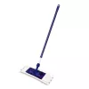 YORK Smart plakanā grīdas uzkopšanas birste 45x15 cm ar teleskopisku rokturi 74-130 cm, mikrošķiedra, pelēka/zila