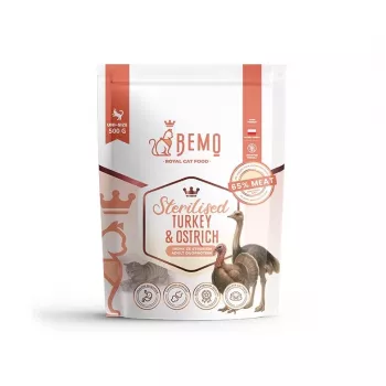 BEMO Cat Sterilised Turkey & Ostrich - sausā barība kaķiem - 500g