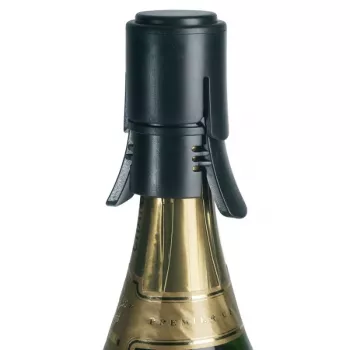 Le Creuset dzirkstošā vīna aizbāznis SW-106 šampanieša aizbāznis 9cm matēts melns