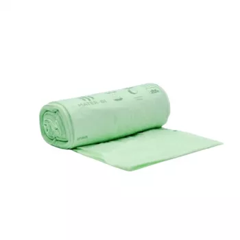 BioBag kompostējamie maisiņi pārtikas atkritumiem 30L, 25 gab. rullī, 50x60 cm, 12 mikroni, zaļi