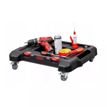 KETER DIY Stack'N'Roll ratiņi 56,5x38,8x12cm