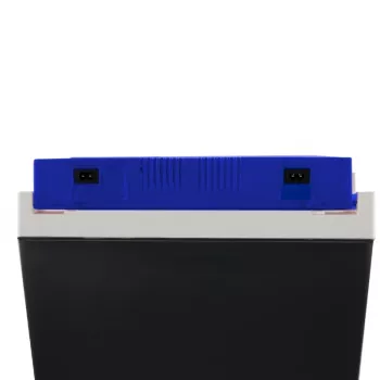 GIOSTYLE Brio 26 elektriskā dzesēšanas kaste 12/230V 26L tumši pelēka ar sarkan/ziliem akcentiem