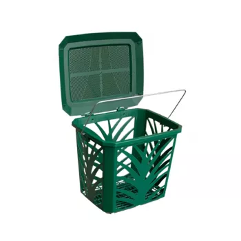 BIOBAG Biowaste Basket MaxAir 7L 24x19.7x20.5cm Zaļš