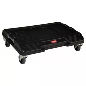 KETER DIY Connect ratiņi 55.7x43.7x16.4 cm, melni/sarkani, IP54, 30 kg slodze