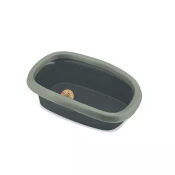 STEFANPLAST kaķu tualete Sprint 10 43x31x14 cm pelēka/zaļa
