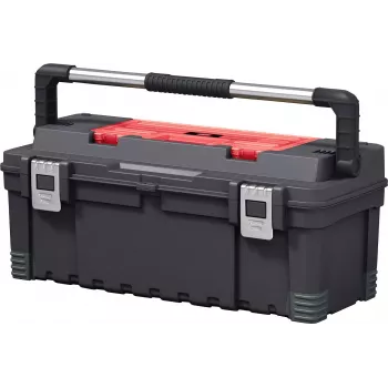 KETER DIY Hawk Instrumentu kaste 26 ar organizatoru, 66 x 28.7 x 26.6 cm, melna/sarkana