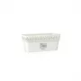 STEFANPLAST ziedu kaste ar paplāti Gaia 30x13x12 cm balta