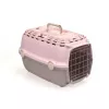 STEFANPLAST Horizon 1 transporta būris ar metāla durvīm 48x32x30cm rozā/pelēks
