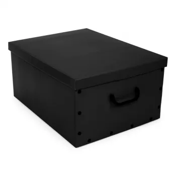 ORDINETT kartona kaste 49x39x25cm lielā kaste vienkrāsaina dažādās krāsās balta/melna/tumši zila/gaiši pelēka