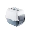 STEFANPLAST Cathy Comfort slēgta kaķu tualete ar pārsegu 58x45x48 cm balta/zila