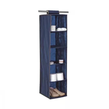 ORDINETT 5 plauktu organizators 30x30x120cm zils