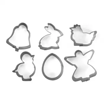 GUARDINI Lieldienu cepumu un piparkūku formiņu komplekts 6 gab. 5-6x2cm