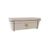 STEFANPLAST balkona komplekts ar automātisko laistīšanas sistēmu un metāla balstu 50x18x17 cm, balts