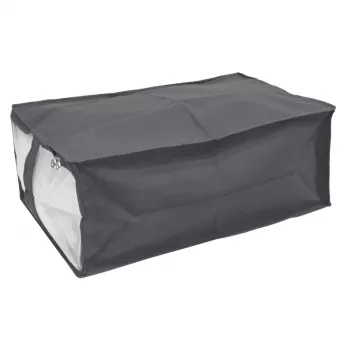 ORDINETT sega soma 40x60x26 cm pelēka - mīksta neausta auduma uzglabāšanas soma ar rāvējslēdzēju un rokturiem, 62,4 L