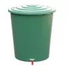 STEFANPLAST ūdens muca 310L ar vāku un krānu, zaļa, Ø80x97cm