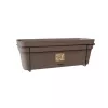STEFANPLAST balkona komplekts ar automātisko laistīšanas sistēmu un metāla balstu 50x18x17cm, brūns