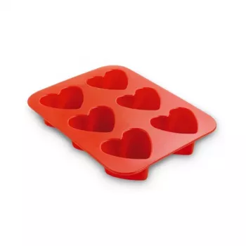 GUARDINI Hearts silikona cepamā forma, taisnstūra, balta