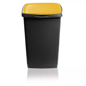 GIOSTYLE Eco Solution 45L atkritumu tvertne tumši pelēka/dzeltena