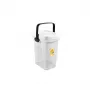 STEFANPLAST mājdzīvnieku barības uzglabāšanas trauks 2.5 kg 7 L 23x19x31 cm, caurspīdīgs/balts