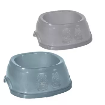 STEFANPLAST Break 5 barības bļoda mājdzīvniekiem 3 L pelēka/zila 33x33x13 cm
