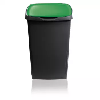 GIOSTYLE Eco Solution atkritumu konteiners 45L 37x36x53,5cm tumši pelēks/zaļš