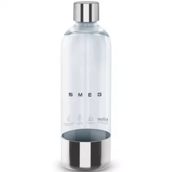 SMEG SKSB01 Rezerves pudele gāzētājam SKC01, 1 litrs, PET plastmasa, caurspīdīga