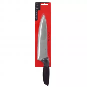 ASI COLLECTION šefpavāra nazis 20cm - NITRO-B nerūsējošais tērauds, melns TPE rokturis