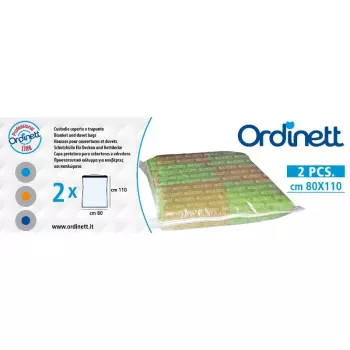 ORDINETT plastmasas daudzfunkcionālie apģērbu maisiņi, 5 gab., 42x52 cm