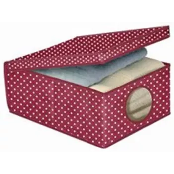 ORDINETT auduma uzglabāšanas kaste 48x36x19 cm Bordo