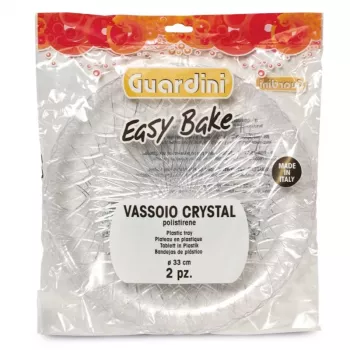 GUARDINI Easy Bake plastmasas cepešpannas caurspīdīgas, komplekts ar 2 gab., Ø33cm