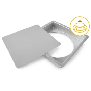 GUARDINI kvadrātveida kūku forma ar noņemamu dibenu Professional 26x26x5cm
