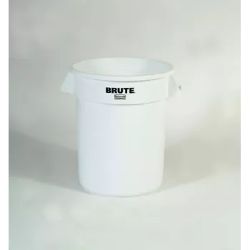 Rubbermaid BRUTE 75,7L balts apaļš konteiners ar ventilācijas kanāliem, bez vāka FG262000WHT