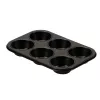 GUARDINI Gardenia Muffinu un kēksiņu forma 6 vietas 27 x 18,5 x 2,9 cm oglekļa tērauds ar nepiedegošu pārklājumu