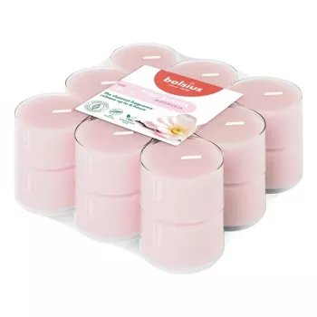 BOLSIUS True Scents Magnolia smaržīgas tējas sveces – 18 gab., 4h degšanas laiks