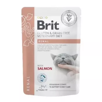 BRIT VD Renal Cat Pouch - mitrā kaķu barība - 12x85g