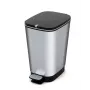 KIS Pedal Bucket Metallic Chic atkritumu tvertne M 25L tērauds
