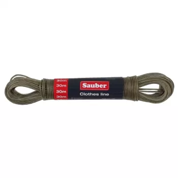 SAUBER Laundry Line 30 m PVC pārklāta tērauda drēbju aukla