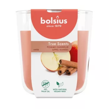 BOLSIUS True Scents smaržvīraks stikla traukā ābolu kanēlis 97x85mm
