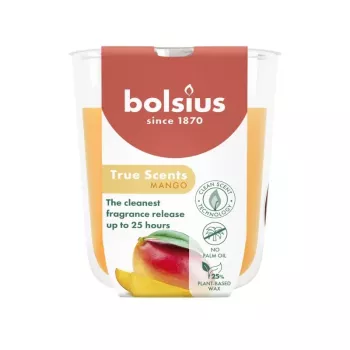 BOLSIUS True Scents mango smaržvielu svece stikla burkā Ø80x73mm