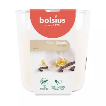 BOLSIUS True Scents smaržīgā svece stikla traukā Vanilla Ø97x85mm