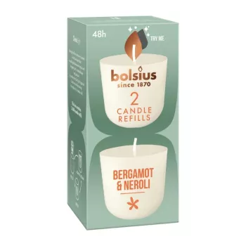 BOLSIUS Clean Light sveču uzpilde 2 gab. Bergamot & Neroli