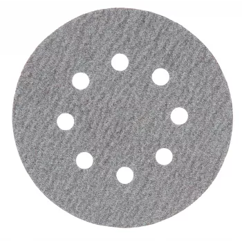 Makita D-65838 slīpēšanas diski 125mm P80 graudainība 10 gab. ar āķa un cilpas stiprinājumu, 8 caurumi
