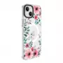 Evelatus iPhone 15 Plus caurspīdīgais MagSafe futrālis ar ziedu apdruku